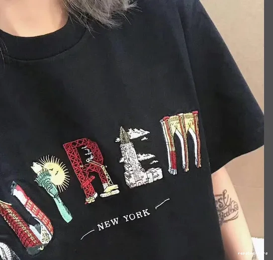 Rainbow sleeved Embroidery Arc City and City M T-shirt White Logo S L Short Black Arc Tee XL 19SS 0613